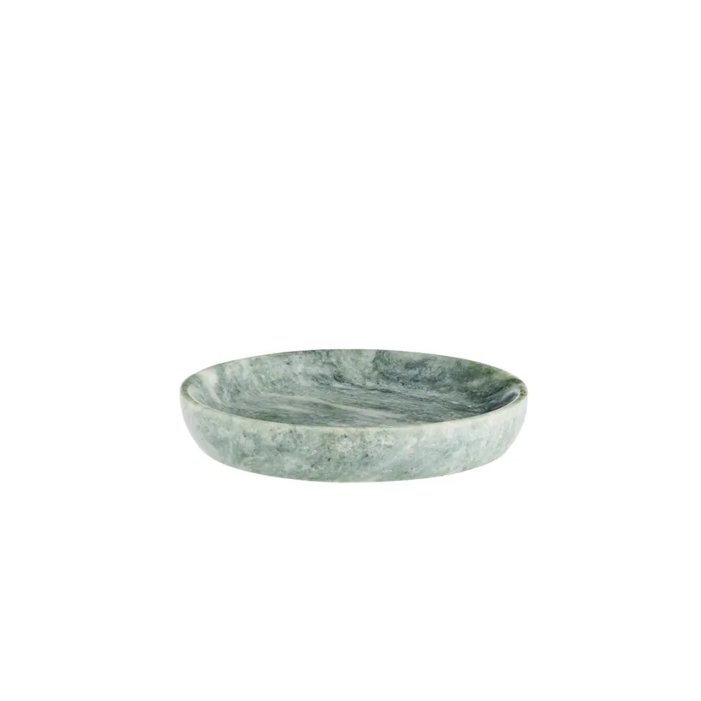 madam_stoltz_round_marble_1.webp Madam Stoltz round marble tray light green - 13 cm