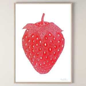 Kinder Monika Petersen Kunstdruck "Strawberry" - 50 x 70 cm