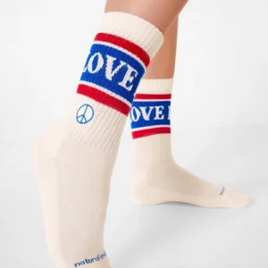 Natural Vibes Bio-Socken Geschenkset - 2er Set Tennissocken Peace & Love
