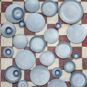 onomao Becher Klassik taubenblau innen - 2er Set