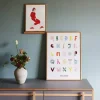 Kinder Paper Collective Kunstdruck „Alphabet Spaghetti“ - 50×70cm