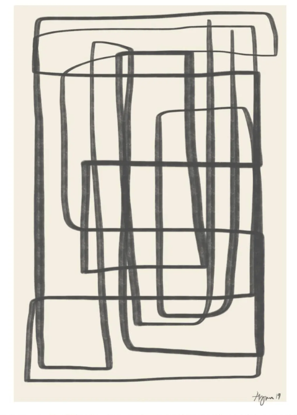 paper_collective_kunstdru_1-2.webp Paper Collective Kunstdruck „Different Ways II“ - 50×70cm