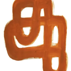 Paper Collective Kunstdruck „Orange Brush“ - 50×70cm
