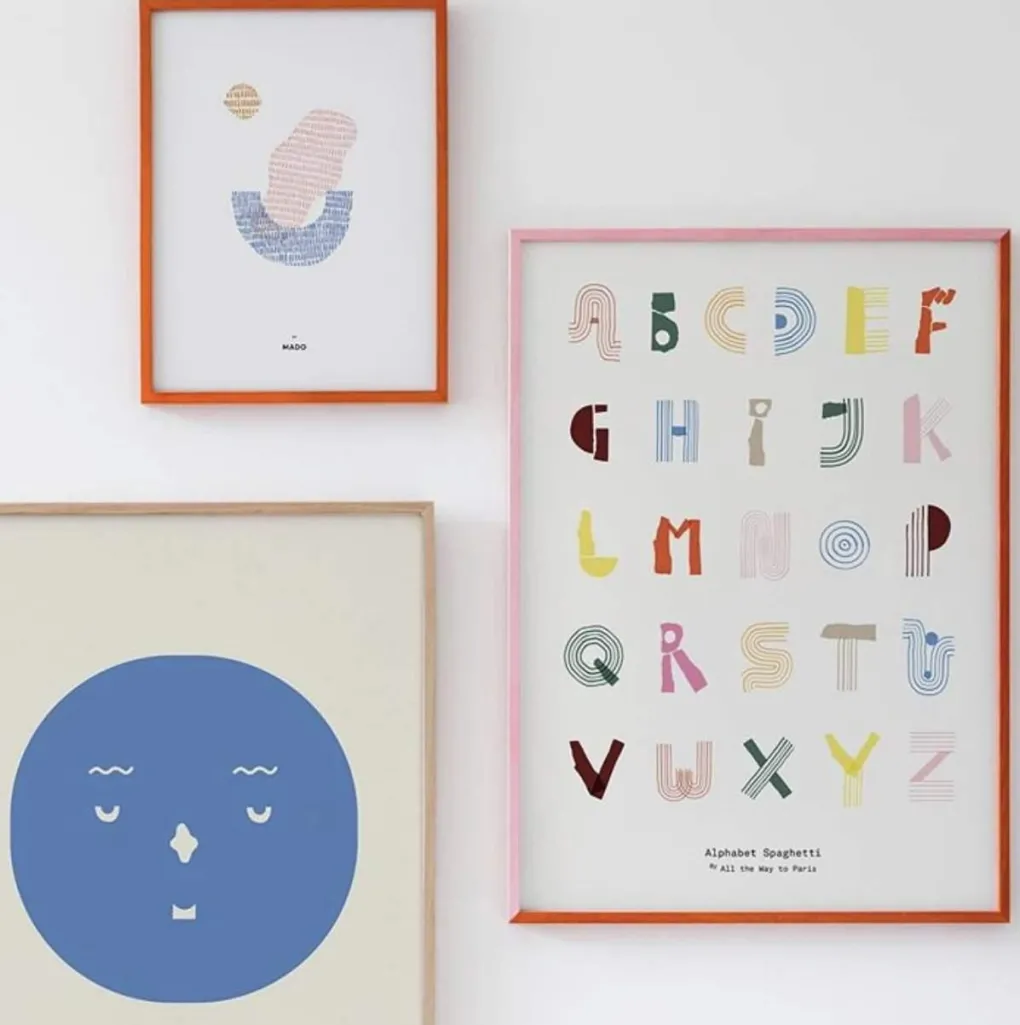 paper_collective_kunstdru_4.webp Kinder Paper Collective Kunstdruck „Alphabet Spaghetti“ - 50×70cm
