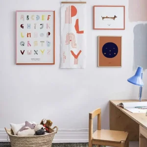 Kinder Paper Collective Kunstdruck „Alphabet Spaghetti“ - 50×70cm