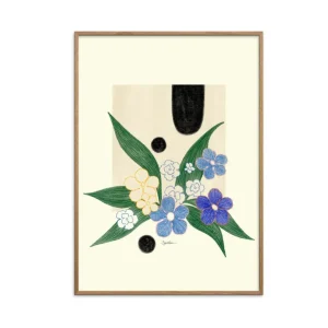 Pu0026F P&F Gerahmter Kunstdruck Fröken Sommar By Vima A4 - inkl. Rahmen aus Eichenholz