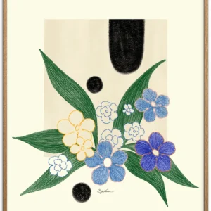 Pu0026F P&F Gerahmter Kunstdruck Fröken Sommar By Vima A4 - inkl. Rahmen aus Eichenholz