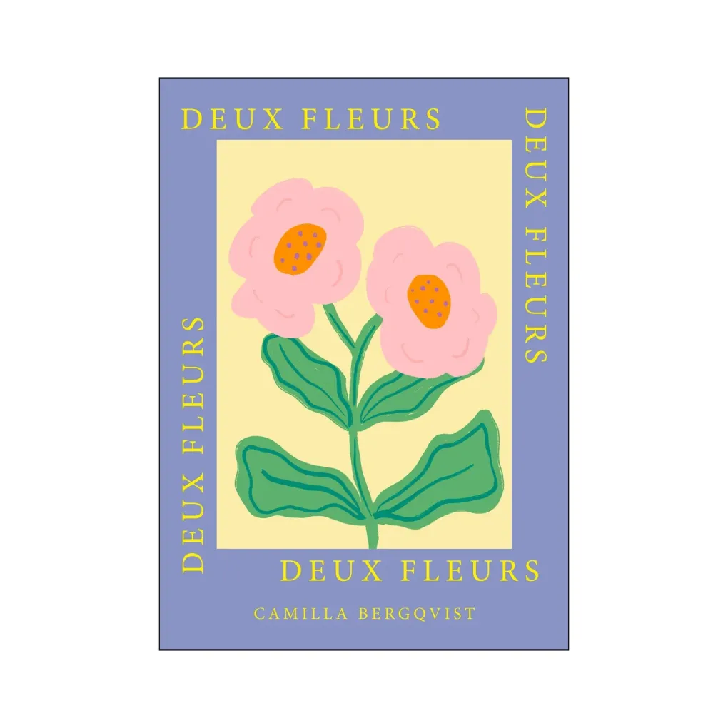 pf_kunstdruck_deux_fleurs_0.webp Pu0026F P&F Kunstdruck Deux Fleurs Yellow Camilla Bergqvist A3