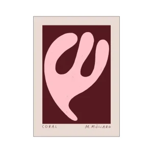 Pu0026F P&F Kunstdruck Madelen - Pink Coral PSTR Studio 50x70 cm