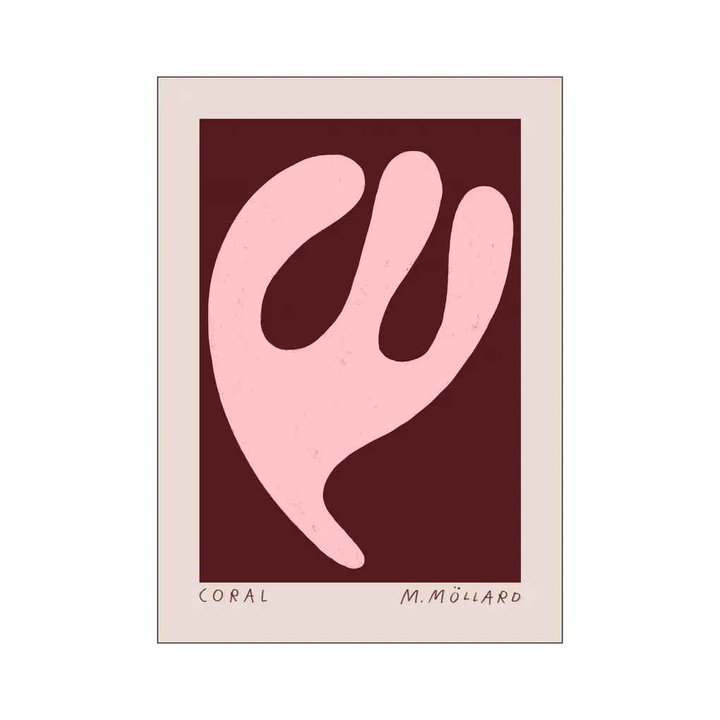 pf_kunstdruck_madelen__pi_0.webp Pu0026F P&F Kunstdruck Madelen - Pink Coral PSTR Studio 50x70 cm