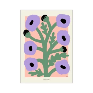 Pu0026F P&F Kunstdruck Purple Poppies Madelen Möllard 50x70 cm