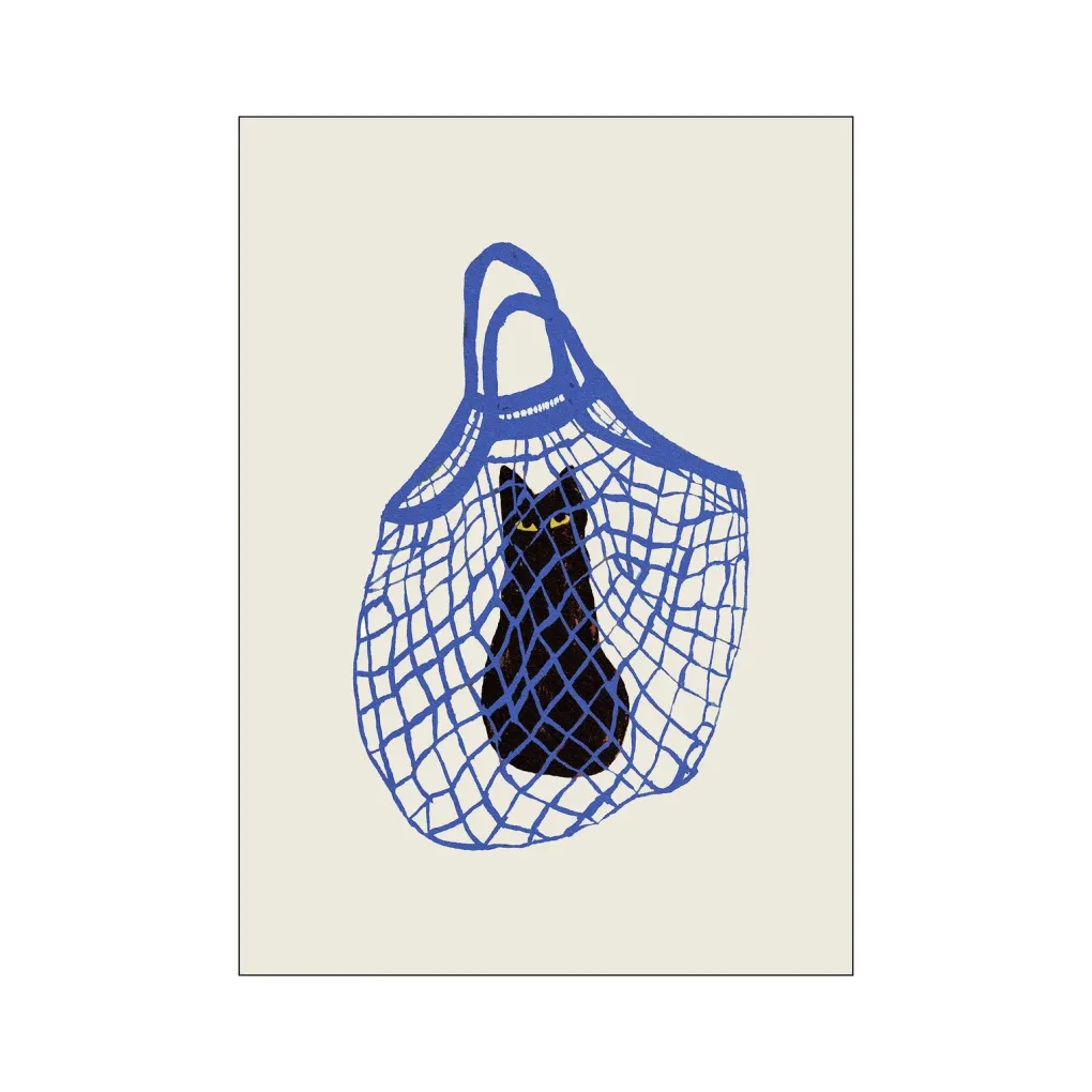 pf_kunstdruck_the_cats_in_1.webp Kinder Pu0026F P&F Kunstdruck The Cats in The Bag Chloe Purpero Johnson 30x40 cm