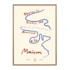 Pu0026F P&F Kunstdruck Toutes Le Routes 02 Das Rotes Rabbit 30x40 cm