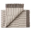 Silkeborg Uld spinderi Stockholm Decke Grey / White - 130x200 cm