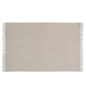 Silkeborg Uld spinderi Stockholm Decke Grey / White - 130x200 cm