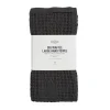 The Organic Company Big Waffle Large Hand Towel dark grey - 130x50cm