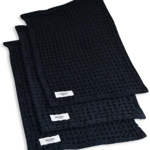 The Organic Company Big Waffle Wash Cloth dark blue - 3er Set