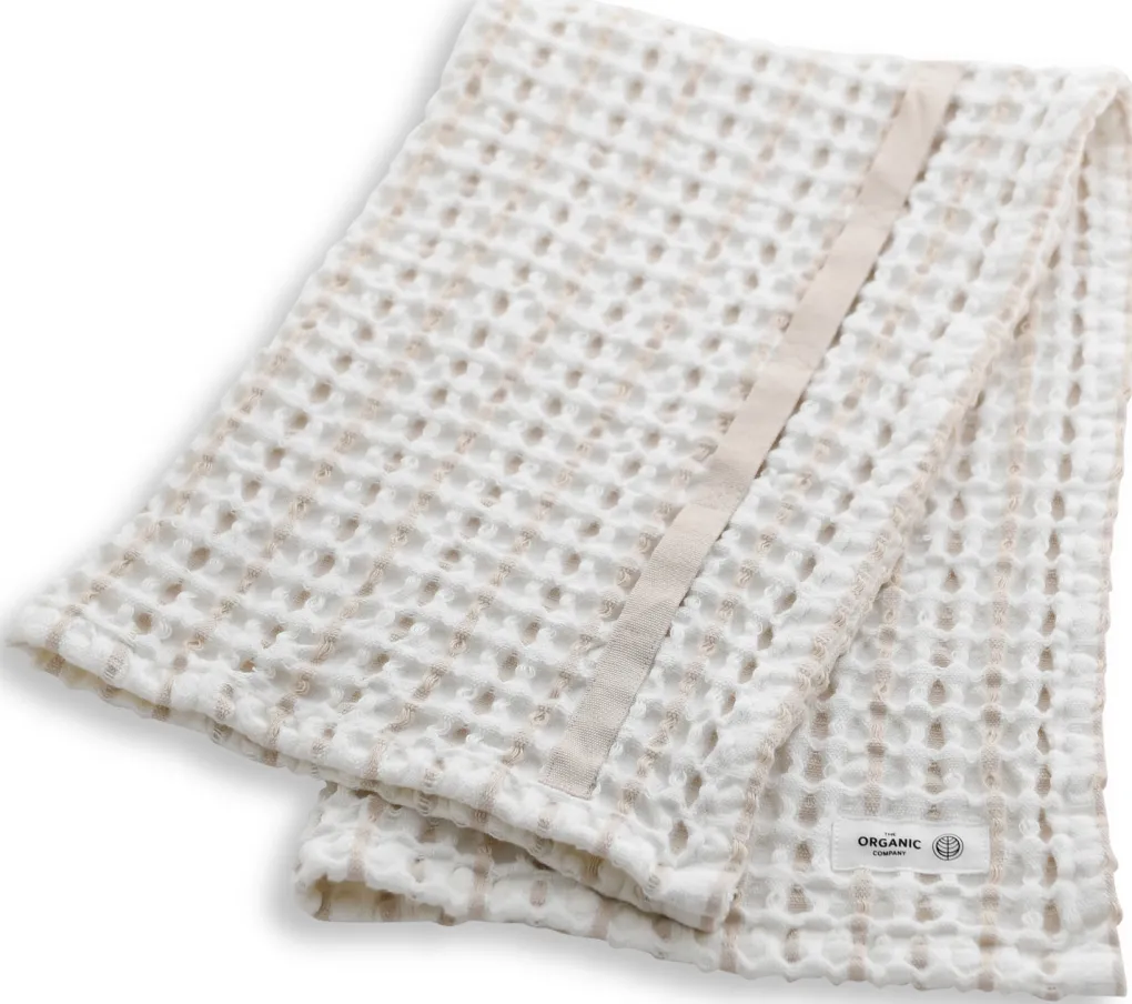 the_organic_company_big_w_1.webp The Organic Company Big Waffle Handtuch natural white stone - 50x75cm