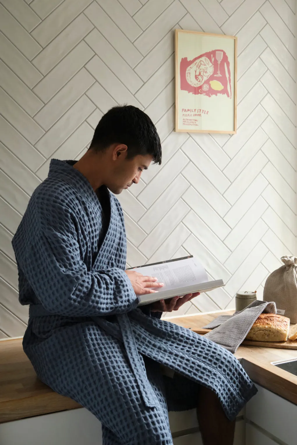 the_organic_company_big_w_3-16.webp The Organic Company Big Waffle Bademantel grey blue