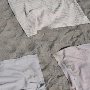 The Organic Company Big Waffle Towel and Blanket dusty lavender - 150x100cm