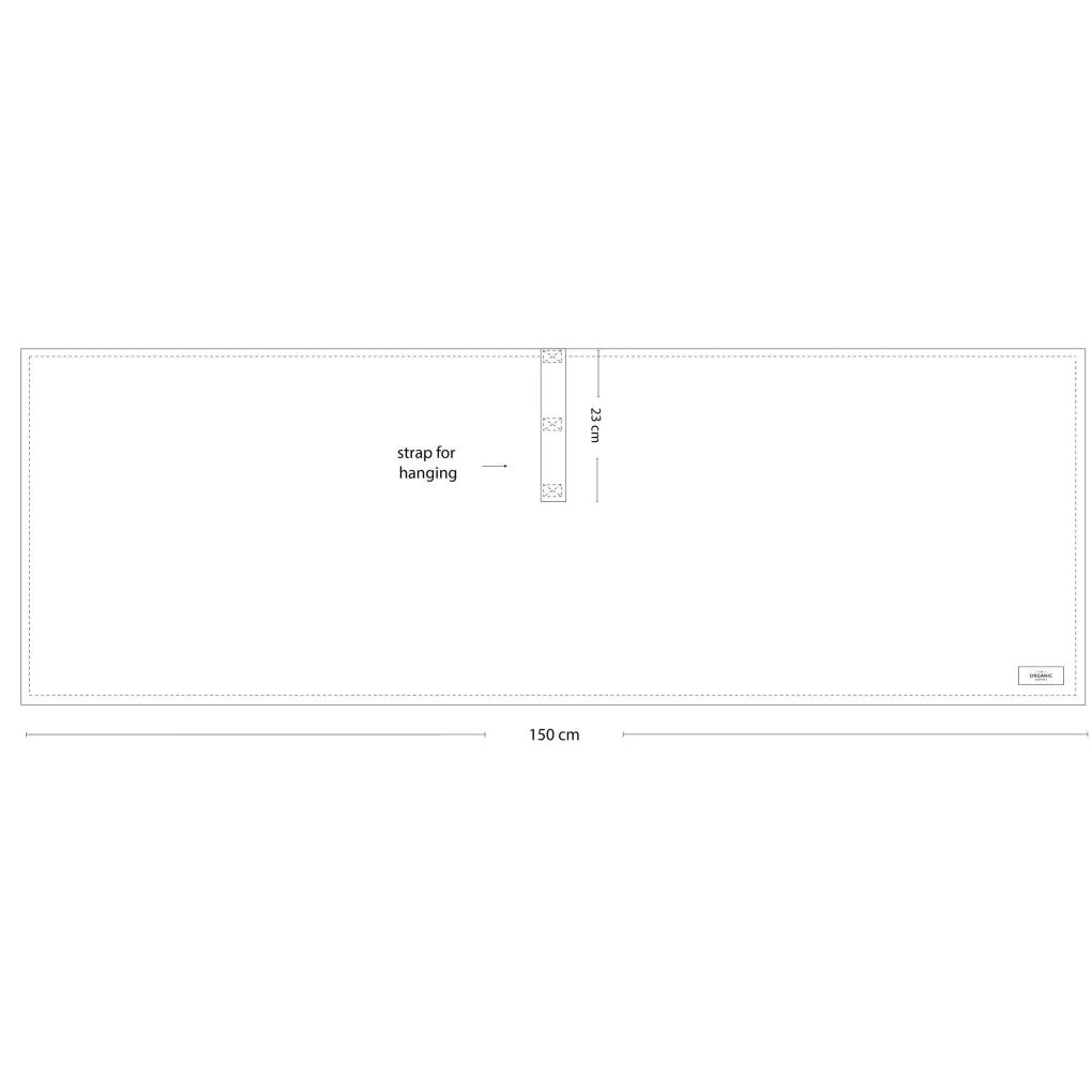 the_organic_company_big_w_7.webp The Organic Company Big Waffle Medium Towel stone - 150x50cm