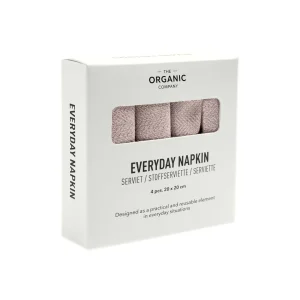 The Organic Company Stoff Servietten Everyday 20x20 cm dusty lavender - 4er Set